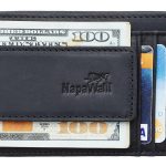 NapaWalli Magnetic Leather Money Clip Wallet