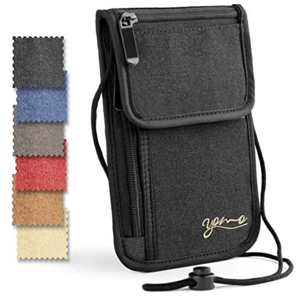 travel wallet with neck strap